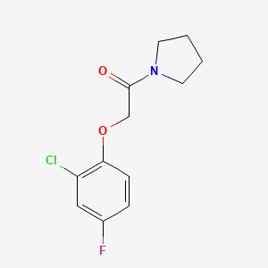 2-(2-Chloro-4-fluorophenoxy)-1-(pyrrolidin-1-yl)ethan-1-one