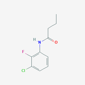 molecular formula C10H11ClFNO B7566817 N-(3-chloro-2-fluorophenyl)butanamide 