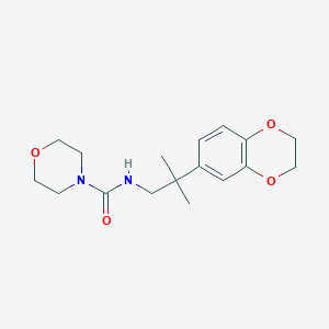 N-[2-(2,3-dihydro-1,4-benzodioxin-6-yl)-2-methylpropyl]morpholine-4-carboxamide