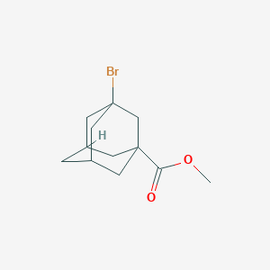 molecular formula C12H17BrO2 B7566865 Methyl 3-bromoadamantane-1-carboxylate 