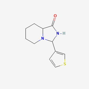 molecular formula C11H14N2OS B7566886 3-thiophen-3-yl-3,5,6,7,8,8a-hexahydro-2H-imidazo[1,5-a]pyridin-1-one 