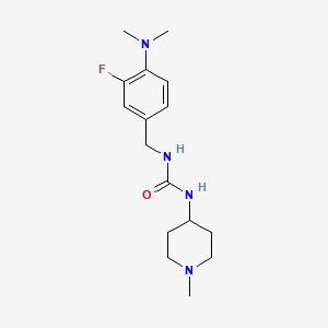 1-[[4-(Dimethylamino)-3-fluorophenyl]methyl]-3-(1-methylpiperidin-4-yl)urea