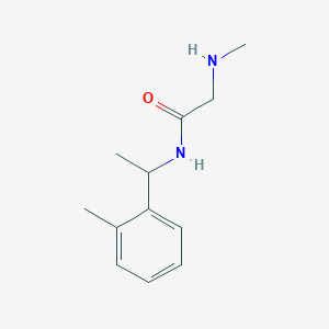 molecular formula C12H18N2O B7566940 2-(methylamino)-N-[1-(2-methylphenyl)ethyl]acetamide 