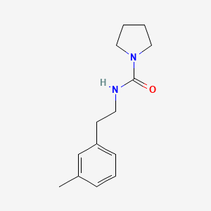 molecular formula C14H20N2O B7566977 N-[2-(3-methylphenyl)ethyl]pyrrolidine-1-carboxamide 