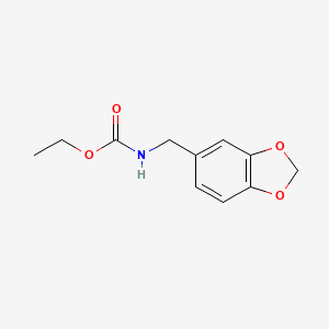 molecular formula C11H13NO4 B7567004 Ethyl (1,3-benzodioxol-5-ylmethyl)carbamate 