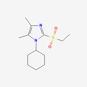 1-Cyclohexyl-2-ethylsulfonyl-4,5-dimethylimidazole