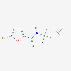 molecular formula C13H20BrNO2 B7567101 5-bromo-N-(2,4,4-trimethylpentan-2-yl)furan-2-carboxamide 