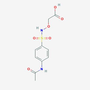 2-[(4-Acetamidophenyl)sulfonylamino]oxyacetic acid