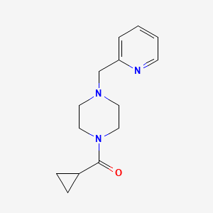molecular formula C14H19N3O B7567210 Cyclopropyl-[4-(pyridin-2-ylmethyl)piperazin-1-yl]methanone 