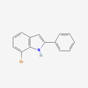 molecular formula C14H10BrN B7567231 7-bromo-2-phenyl-1H-indole 