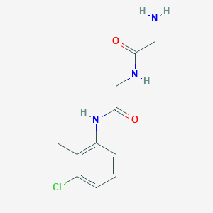 molecular formula C11H14ClN3O2 B7567252 2-amino-N-[2-(3-chloro-2-methylanilino)-2-oxoethyl]acetamide 