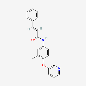 (E)-N-(3-methyl-4-pyridin-3-yloxyphenyl)-3-phenylprop-2-enamide