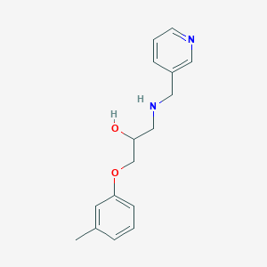 molecular formula C16H20N2O2 B7567381 1-(3-Methylphenoxy)-3-(pyridin-3-ylmethylamino)propan-2-ol 