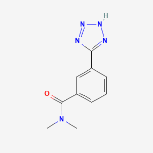molecular formula C10H11N5O B7567403 N,N-dimethyl-3-(2H-tetrazol-5-yl)benzamide 