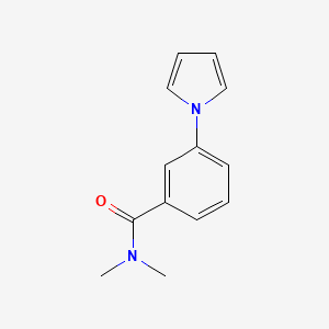 molecular formula C13H14N2O B7567411 N,N-dimethyl-3-pyrrol-1-ylbenzamide 