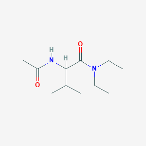 molecular formula C11H22N2O2 B7567425 2-acetamido-N,N-diethyl-3-methylbutanamide 