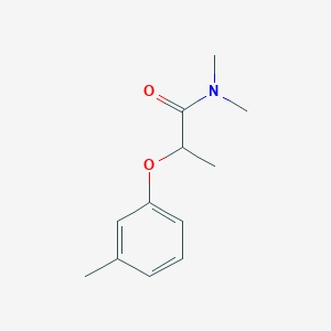 molecular formula C12H17NO2 B7567441 N,N-dimethyl-2-(3-methylphenoxy)propanamide 