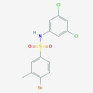molecular formula C13H10BrCl2NO2S B7567470 4-bromo-N-(3,5-dichlorophenyl)-3-methylbenzenesulfonamide 