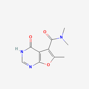 N,N,6-trimethyl-4-oxo-3H-furo[2,3-d]pyrimidine-5-carboxamide