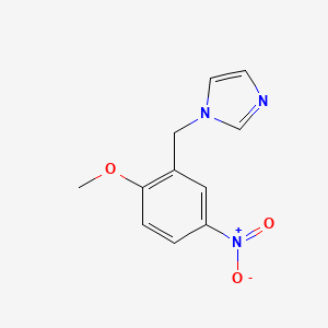 1-[(2-Methoxy-5-nitrophenyl)methyl]imidazole