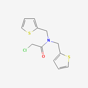 2-chloro-N,N-bis(thiophen-2-ylmethyl)acetamide