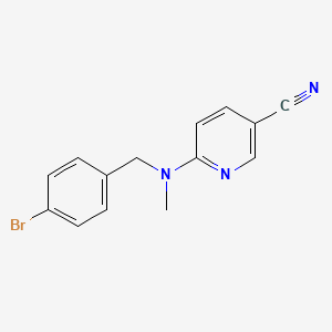 6-[(4-Bromophenyl)methyl-methylamino]pyridine-3-carbonitrile