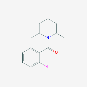molecular formula C14H18INO B7567551 (2,6-Dimethylpiperidin-1-yl)-(2-iodophenyl)methanone 