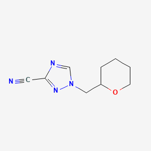 1-(Oxan-2-ylmethyl)-1,2,4-triazole-3-carbonitrile