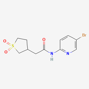 N-(5-bromopyridin-2-yl)-2-(1,1-dioxothiolan-3-yl)acetamide