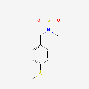 N-methyl-N-[(4-methylsulfanylphenyl)methyl]methanesulfonamide