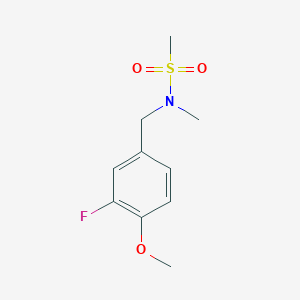 N-[(3-fluoro-4-methoxyphenyl)methyl]-N-methylmethanesulfonamide