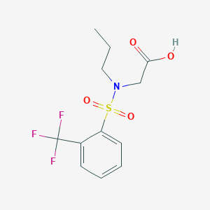 2-[Propyl-[2-(trifluoromethyl)phenyl]sulfonylamino]acetic acid