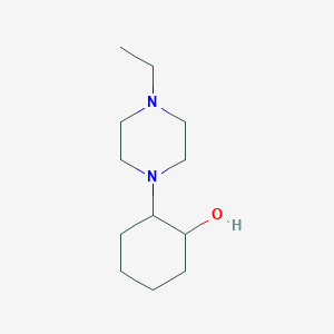 molecular formula C12H24N2O B7567684 2-(4-Ethylpiperazin-1-yl)cyclohexan-1-ol 