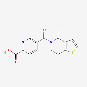 5-(4-methyl-6,7-dihydro-4H-thieno[3,2-c]pyridine-5-carbonyl)pyridine-2-carboxylic acid