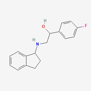 2-(2,3-dihydro-1H-inden-1-ylamino)-1-(4-fluorophenyl)ethanol