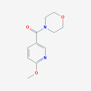 molecular formula C11H14N2O3 B7567727 2-Methoxy-5-(morpholinocarbonyl)pyridine 