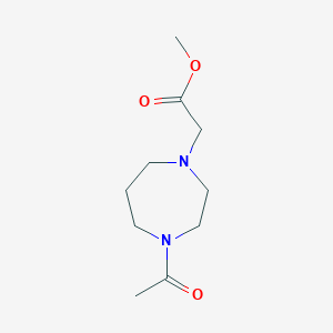 Methyl 2-(4-acetyl-1,4-diazepan-1-yl)acetate