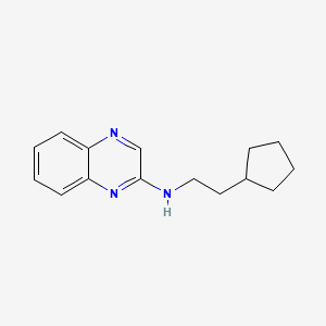 molecular formula C15H19N3 B7567769 N-(2-cyclopentylethyl)quinoxalin-2-amine 