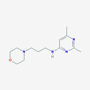 molecular formula C13H22N4O B7567785 2,6-dimethyl-N-(3-morpholin-4-ylpropyl)pyrimidin-4-amine 