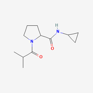 N-cyclopropyl-1-(2-methylpropanoyl)pyrrolidine-2-carboxamide