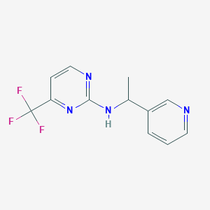 N-(1-pyridin-3-ylethyl)-4-(trifluoromethyl)pyrimidin-2-amine