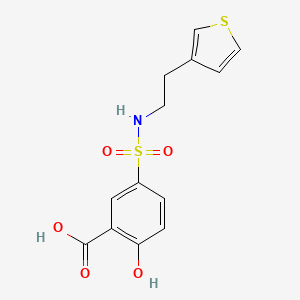 2-Hydroxy-5-(2-thiophen-3-ylethylsulfamoyl)benzoic acid