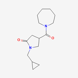 4-(Azepane-1-carbonyl)-1-(cyclopropylmethyl)pyrrolidin-2-one