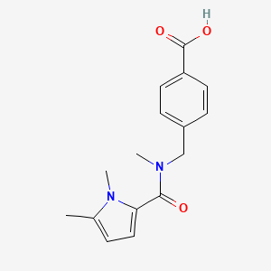 4-[[(1,5-Dimethylpyrrole-2-carbonyl)-methylamino]methyl]benzoic acid