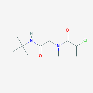 molecular formula C10H19ClN2O2 B7567967 N-[2-(tert-butylamino)-2-oxoethyl]-2-chloro-N-methylpropanamide 