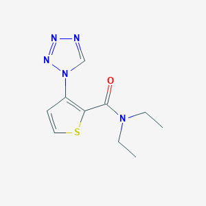 molecular formula C10H13N5OS B7568000 N,N-diethyl-3-(tetrazol-1-yl)thiophene-2-carboxamide 