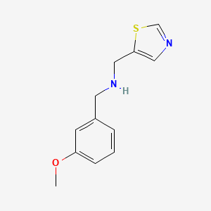 1-(3-methoxyphenyl)-N-(1,3-thiazol-5-ylmethyl)methanamine