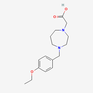 2-[4-[(4-Ethoxyphenyl)methyl]-1,4-diazepan-1-yl]acetic acid