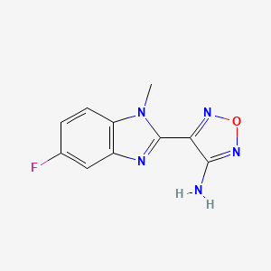 4-(5-Fluoro-1-methylbenzimidazol-2-yl)-1,2,5-oxadiazol-3-amine