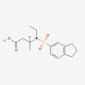 3-[2,3-dihydro-1H-inden-5-ylsulfonyl(ethyl)amino]butanoic acid